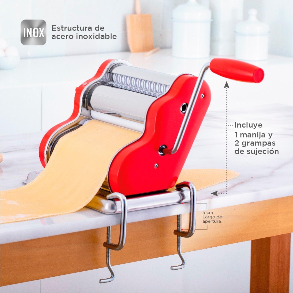 Maquina De Pastas Pastalinda Clásica 200 Roja 20Cm
